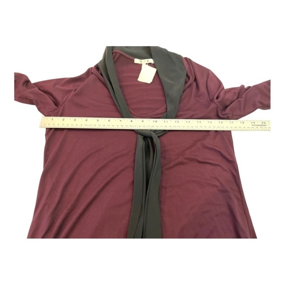 Three Dots Tie Accent Shirt Size Small - Picture 9 of 10